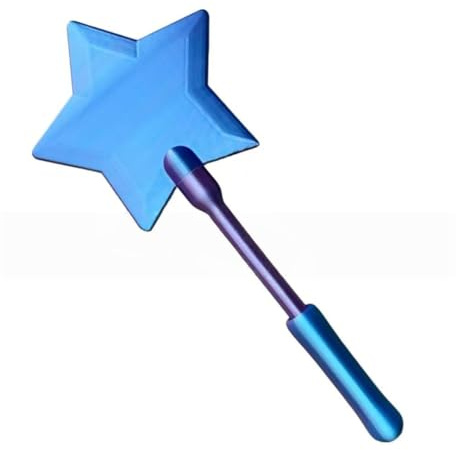 Lerkely - Porta tarjetas sin contacto con varita mágica, divertida varita estrella hecha con impresión 3D - Portátil y funcional para niños, fan de cosplay, mago