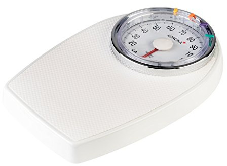 Korona 76888 Hugo - Báscula mecánica para personas de hasta 136 kg, color blanco