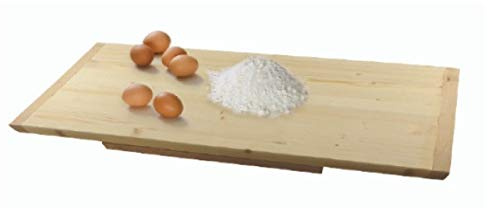 REPLOOD Spianatoia Asse Stendi Pasta in Legno Massello di Abete per Impastare Pasta Fresca Pizza Pane e Dolci (50x30)