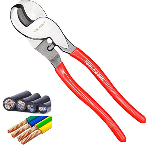 TOOLEAGUE 25,4 cm Kabelschneider, robuster Kabelschneider, hohe Hebelwirkung für Aluminium, Kupfer, Draht, Kommunikationskabel