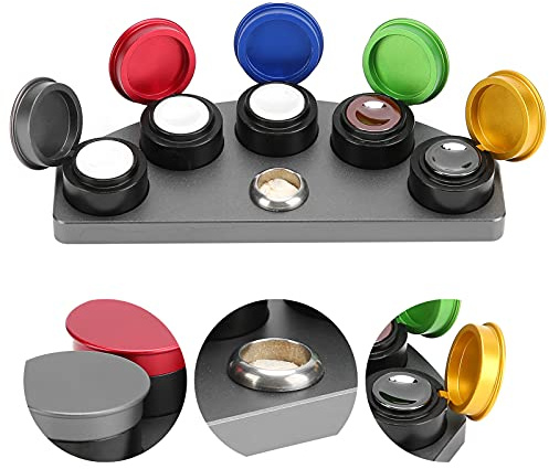 Watch Oiler Dish, 5 Watch Repair Oiler Metal Watch Oiler Watch Oil Tool Cup Watchmaker Watch Repair Accessories