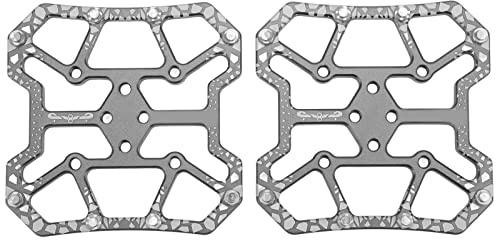 VGEBY 1 Paar Fahrrad-Pedal-Adapter, Fahrrad-klick-Pedal-Konverter Selbstsichernde Scheibenpedale Plattform-Adapter Fahrrad-Anti-Rutsch-Pedal für Fahrradsystem(Titan)