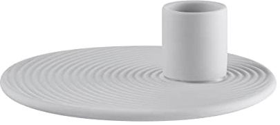blomus Kerzenhalter -Nona- | Farbe Micro Chip | Aus Porzellan; Für stimmungsvolles Kerzenlicht; Passgenau für einfachen Austausch; Maße 12 x 12 x 3,5 cm