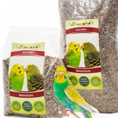 Mixerama Wellensittiche Australien - natürliches Futter für den Wellensittich mit extra Kräutern Sittichfutter Vogelfutter
