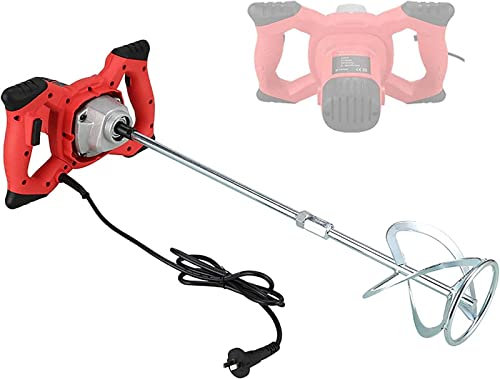 Miscelatore a paletta Miscelatore di cemento 2100W Trapano elettrico per malta per vernice, Agitatore di cemento a 6 velocità 220V/110V per intonaco, vernice, malta, colla, miscelatore di potere ades