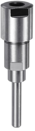 sourcing map Router Collet Extension Rod Converter Adapter 6.35mm to 6.35mm for CNC Engraving Machine Woodworking Milling Bit