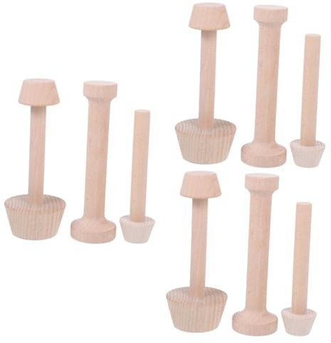 Amosfun 9pcs Quality Material Tart Molds Reusable for Egg Tarts Pies Muffins Cupcakes