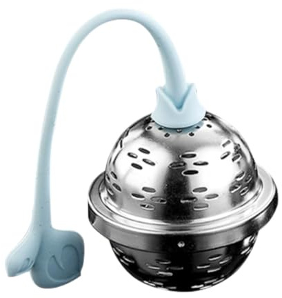 PRETYZOOM Stainless Steel Tea Infuser Ball for Loose Leaf Tea Cooking Spice Seasoning Strainer Silicone Handle for Mug