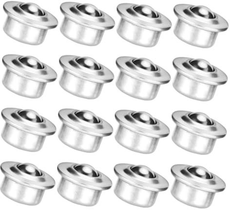 iplusmile 16stücke Möbelrollen Mit Kugellager Aus Kohlenstoffstahl Kleine Räder Mit Kugelrollenlager Für Elektrofahrzeuge Und Elektrogeräte Universalrollen Für Möbel Und Rollenständer