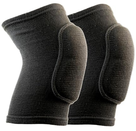 Nosuva® Ginocchiere Sportive Unisex Nere | Protezione per Pallavolo, Pallamano, Pallacanestro, Calcio Sala Portiere e Danza | Comodi, Resistenti e Traspiranti