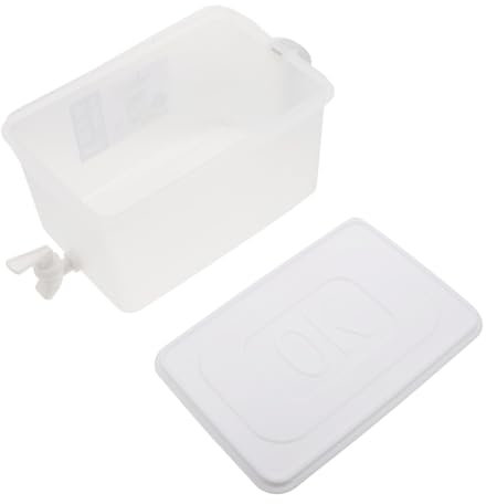 Cabilock Botella De Agua Fría Con Grifo Jarra De Agua Hogar Capacidad Grande Diseño Blanco Para Servir Reuniones Familiares