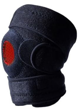 RUVOO Rodilleras Voleibol Rodilleras Gym Rodilleras For Hombres Y Mujeres Impermeables Y Antideslizantes con Correas Antideslizantes Ajustables Rodilleras Balonmano(Rot)