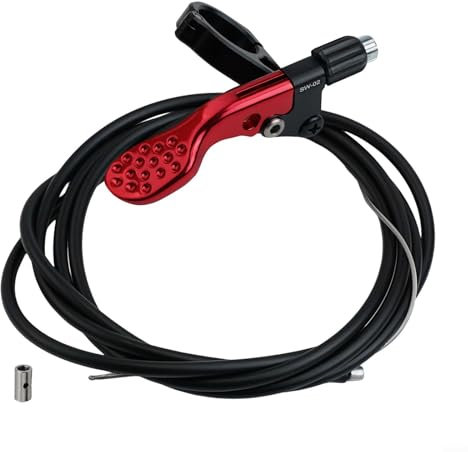 Gdfnmogo Interruptor telescópico para tija de sillín para elevación de bicicleta con palanca de control de 22 mm de diámetro, palanca de poste cuentagotas de ciclismo, interruptor telescópico de tija