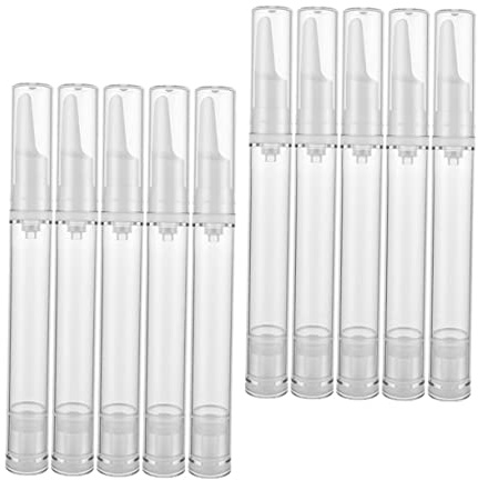 BESTYASH 10pièces Flacon Pompe Vide Airless de Flacon sous Vide sans Air pour Sérum Contour des Yeux et Cosmétiques
