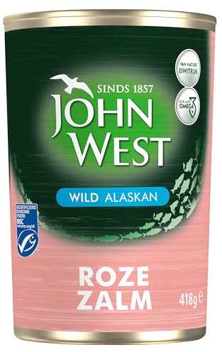 John West Wild Pink Salmon MSC Wilde Roze zalm MSC 418g