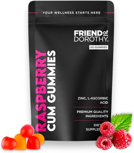 FRIEND OF DOROTHY Raspberry C*M Gummies – Improves Sperm Volume and Load – Semen Volume Supplement – 60 Capsules