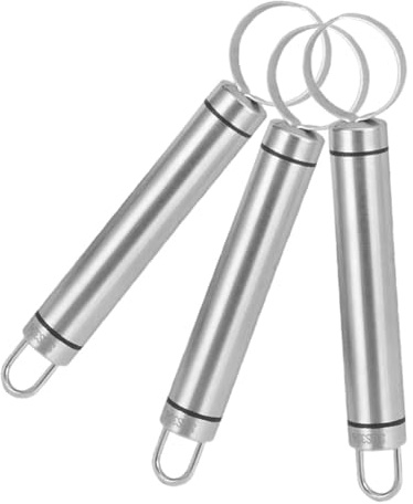 TOYANDONA 3 Pezzi Togli Nocciolo Frutta in Acciaio Inossidabile Strumento Multifunzionale per Mele Pesche Ciliegie e Datteri Facile Rimozione del Nucleo Utensile Cucina Resistente e