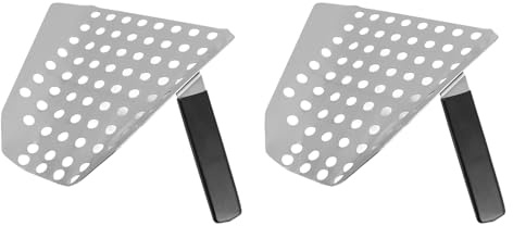 Stylebest Pommes-Frites-Schaufel, Edelstahl, Ergonomischer Griff, Breite Schaufeloberfläche mit Löchern für Popcorn, Leicht zu Reinigen und Langlebig für Kino-Picknicks