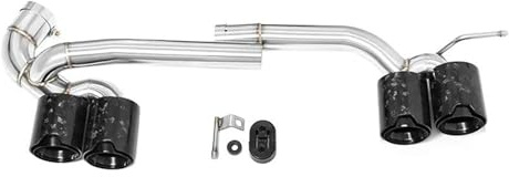 Terminali di scarico Per BMW F30 F31 318i Esterno M3 modificato, marmitta in acciaio inossidabile Serie 3, terminali di scarico quadrupli marmitta di scarico(Carbon Fiber C)
