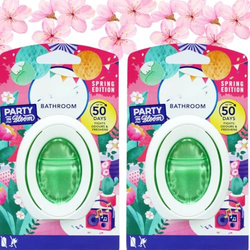 Bathroom Spring Bundle – Bathroom Air Fresheners (2 Pack), Spring Fragrance, Long-Lasting Odour Control for Toilets & Small Spaces