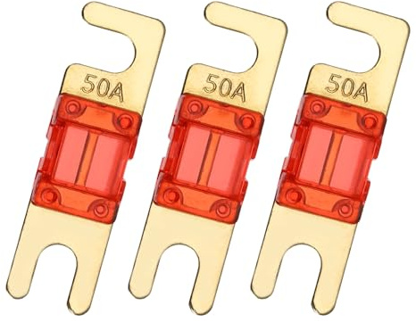 QUARKZMAN 3x 50A 125V Mini ANL Sicherungseinsatz Elektronik Flachsicherung | Elektrischer Schutz, Für Automotive Marine Audio Video Systeme