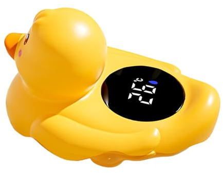 Misuratore Della Temperatura Del Bagno Per Bambini Duck - Termometro Digitale Impermeabile Galleggiante, Giocattolo Per Vasca Da Bagno Portatile A Forma Di Cartone Animato | Accessorio Di Sicurezza Pe