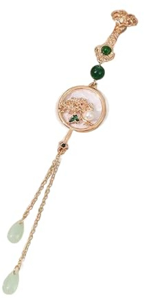 Spilla con motivi asiatici realizzata a mano Lega leggera Fiori pruno Orchidee Crisantemo Accessorio Qipao Prugne Orchidee Crisantemo Spilla