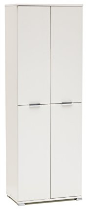 MeMi Me1618BIA Armadio, Legno, Bianco, 36.5x60x174 cm