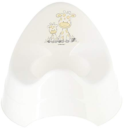 Bieco Töpfchen für Kinder Motiv Giraffe | Standfestes Töpfchen für Kinder | ab 8 Monate bis 3 Jahre | WCKlo | Potty Training Seat | Topferl Für Kinder | Toilettentrainer | Nachttopf für Kinder, weiß, 11001704