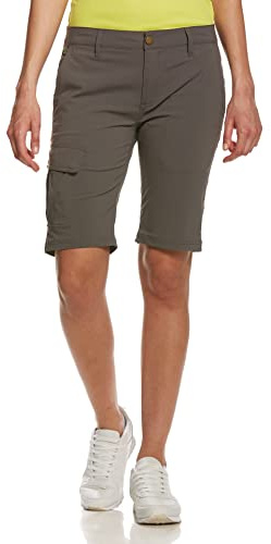 Jeff Green Damen Elastische Schnell Trocknende Kurze Leichte Cargo Outdoor Funktions Hose Melina, Farbe:Grey, Größe:40