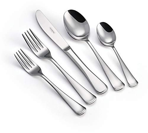 Tramontina 20 PC TABLEWARE SET - MONACO, Medium, Silver