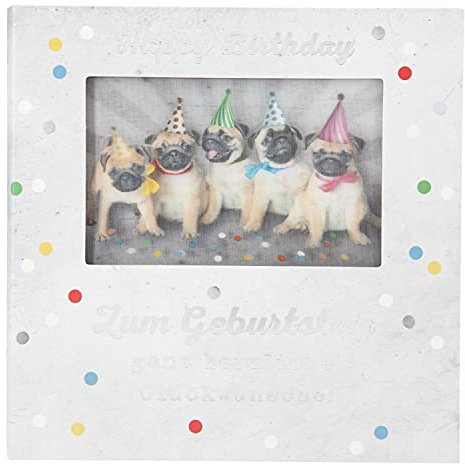 Depesche 11130-029 3D Klapp-Karte mit Musik und Licht, Glückwunsch-Karte zum Geburtstag, ca. 15,5 x 15,5 cm groß, Geburtstags-Karte inkl. passendem Umschlag, innen und außen bedruckt
