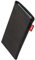 fitBAG Beat Black custom tailored sleeve for Apple iPhone 12 Mini/iPhone 13 Mini | Made in Germany | Fine nappa leather pouch case cover with MicroFibre lining for display cleaning