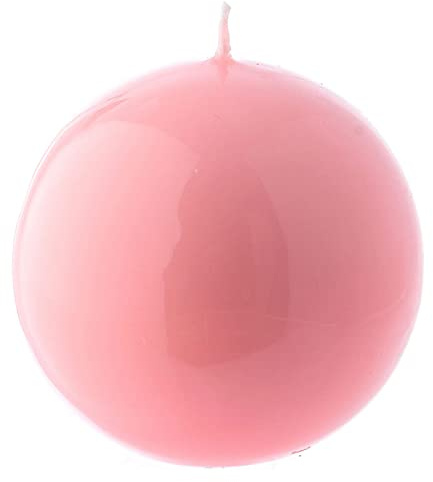 Kerze Siegellack Kugel Form rosa 8cm