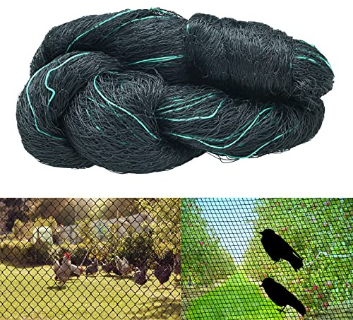LINSOCLE 2,1 m x 30 m fågelnät, fågelskyddsnät, nät för hönsstaket, duvavvisande nät, voljärnät för hönsutgång, vingård, damm, grönsaksgård, trädgård, balkong