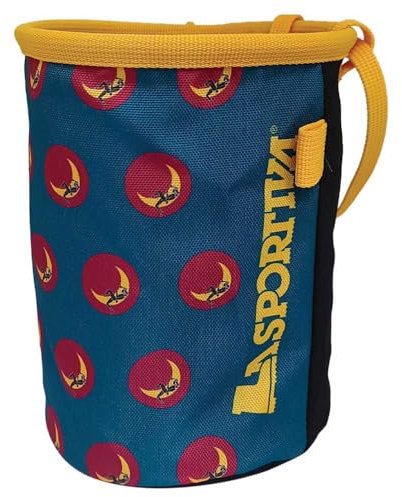 Climbing On The Moon Chalk Bag, Unisex - La Sportiva, Größe:PZ, Farbe:640108 Turchese/Giallo