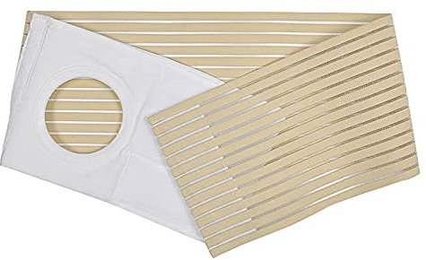 XJZHANG Stoma-Kolostomie-Gürtel Elastisches Hernien-Gürtelband Atmungsaktives Bauchband Bauchbindebandage Bauchband für Mann Frau Kolostomie-Bauchstütze
