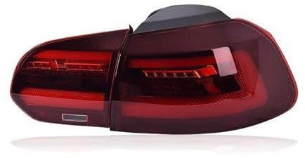 KIROJA Für VW Golf 6 2010-2012 Auto DRL LED Rücklicht Montage Blinker Bremssignal Licht Rückfahrlicht Autoersatzteile (Größe : R), HUAIXU0428