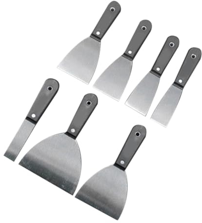 NONDK 7 Piezas de Herramientas para Paneles de Yeso, Juego de Cuchillos, Cuchillo para Encintar Paneles de Yeso, Cuchillos para Masilla Raspadores Papel Tapiz, Removedor de Pintura