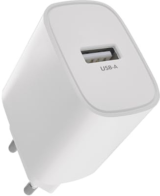EMOS - USB-A Ladegerät 10 Watt - Netzteil ohne Kabel - Euro-Adapter USB-A-Typ - 10W-Ladestecker zum Laden von Smartphone, iPhone, aufladbarer Geräten - 5 V / 2 A - Weiß
