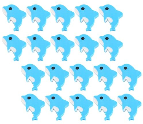 Gatuida Lot de 20 Gommes Dauphins Mini Gommes Amusantes pour Garçon et Filles Effaçage Propre Fournitures Scolaires Récompenses en Classe