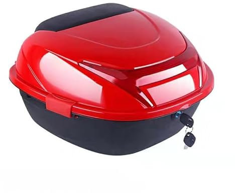 MXQCLSA Motorcycle Top Box, for Ducati Multistrada 1200 S GT 950 1100 Monster 821 696 Waterproof Dustproof and Anti-Theft for Storage Helmet Luggage Box with Security Lock,A