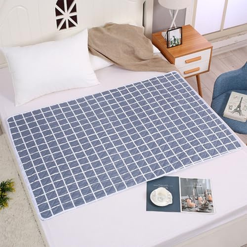 Morbuy Inkontinenzunterlage Waschbar Quilting Inkontinenz Stuhlauflage Groß wasserdichte für Kinder Erwachsene Saugfähige Auslaufsicher Atmungsaktive Inkontinenzunterlagen Bett (Grau,120x150cm)