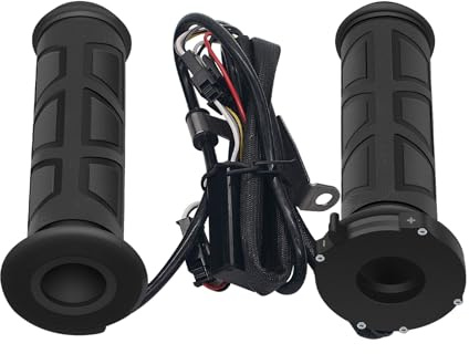 Manopole riscaldate per moto, manopole riscaldate USB, scaldino per manubrio del motociclo con controllo della temperatura a 4 marce, impugnatura riscaldata da 12 V, sistema di riscaldamento rapido