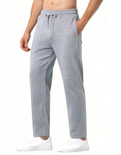 Arjen Kroos Jogginghose Herren Baumwolle mit Reißverschluss Taschen Herren Freizeithose Lange Atmungsaktiv Baggy Jogging Yogahose | Atmungsaktiv, Lange Jogginghose, Reißverschluss Taschen, Baggy Freizeithose, Fit für Sport & Alltag