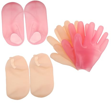 Mobestech Feuchtigkeitsspendende Fußmasken Spa-socken Feuchtigkeitshandschuhe Für Nacht Fußmasken Für Trockene Rissige Füße Feuchtigkeitssocken Für Füße