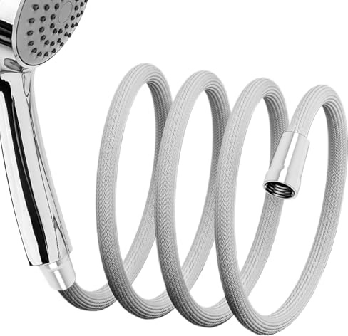 Manguera De Ducha Reemplazo Desmontable, Manguera De Ducha De Mano Sustitucion, Boquilla Trenzada Para Baño Cocina Bañera Exterior Cuarto De Baño