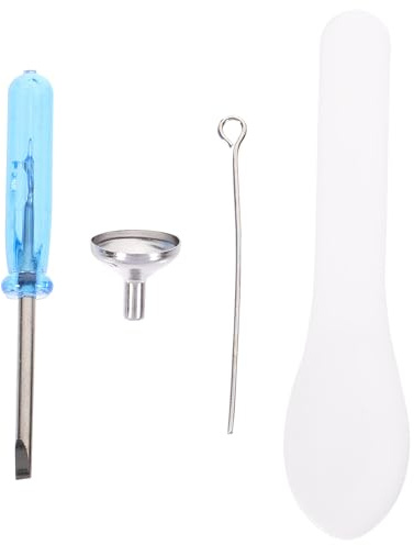 DOITOOL Kit De Remplissage Entonnoir INOX pour Mini-Urnes, Outil Manuel Compact 4 Pièces, Usage Funéraire pour Urnes à Cendres, pour Proches Et Animaux