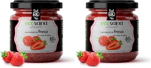 Drasanvi Mermelada Extra Fresa S/Azucar Bio 260G Ecosana 260 g (Paquete de 2)