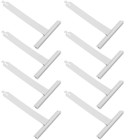 Angoily 8pcs Universal Roller Shutter Repair Kit with Stainless Steel Standard Slat Profile Hangers and Mounting Brackets for Secure Movement and Noise Reduction in Window Shutter Repair